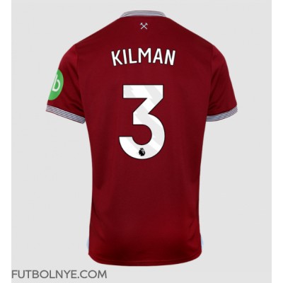 Camiseta West Ham United Max Kilman #3 Primera Equipación 2025-26 manga corta Camiseta West Ham United Max Kilman #3 Primera Equipación 2025-26 manga corta